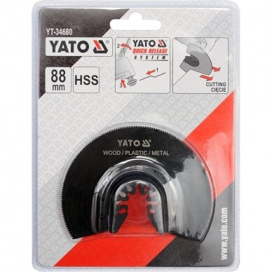 Pjūklelis daugiafunkciniam įrankiui HSS (medienai, plastikui, metalui) YATO YT-34680 1