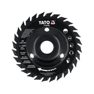 Pjūklinis diskas / freza | 125 mm YATO 1 Pjūklinis diskas / freza | 125 mm YATO 1