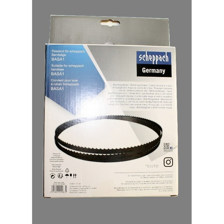 Pjovimo juosta Basa1 1490x10x0.36mm 6 TPI, Scheppach Pjovimo juosta Basa1 1490x10x0.36mm 6 TPI, Scheppach