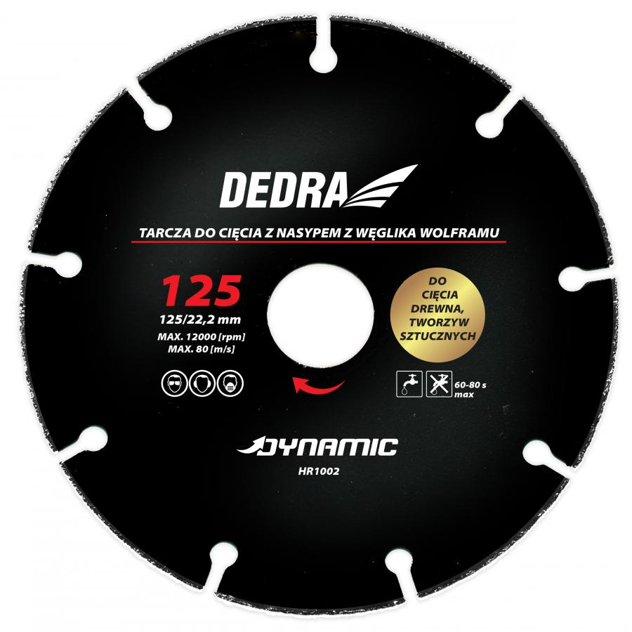 Pjovimo diskas medienai ir plastikui 125 mm DEDRA HR1002