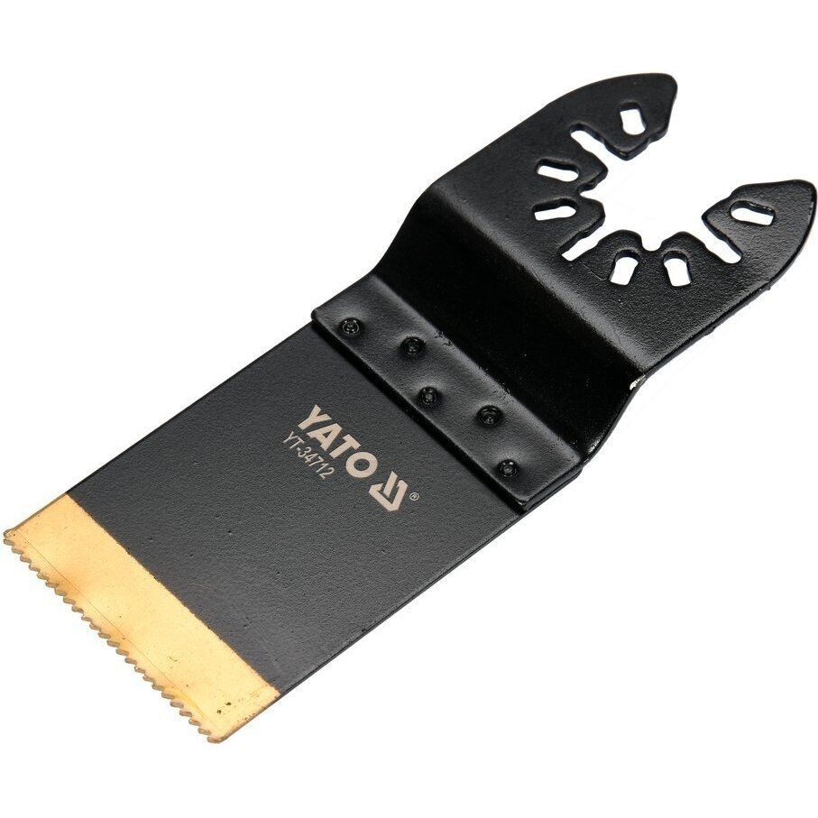 Pjūkliukas daugiafunkciniam įrankiui metalui ir medienai BIM-TIN 90mm / 34mm YATO YT-34712 Pjūkliukas daugiafunkciniam įrankiui metalui ir medienai BIM-TIN 90mm / 34mm YATO YT-34712