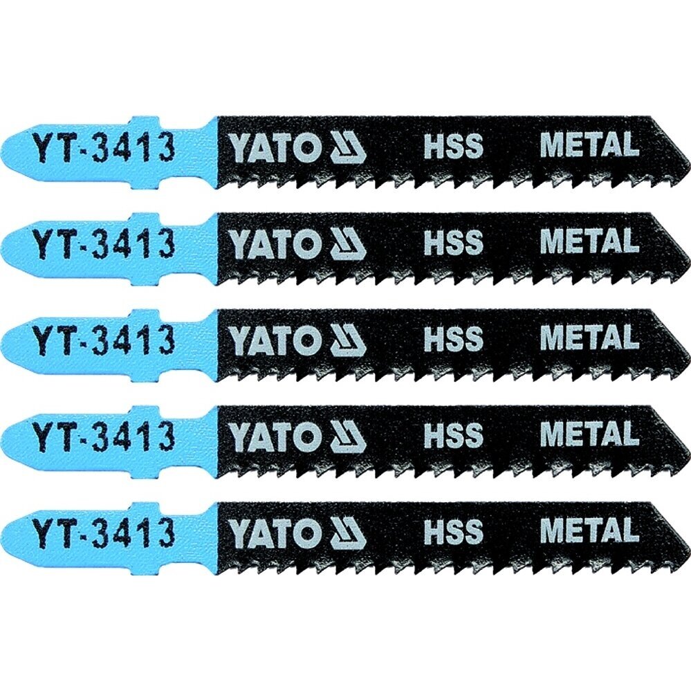 Pjūkliukai siaurapjūkliui metalui 5vnt, 12TPI Yato YT-3413 Pjūkliukai siaurapjūkliui metalui 5vnt, 12TPI Yato YT-3413
