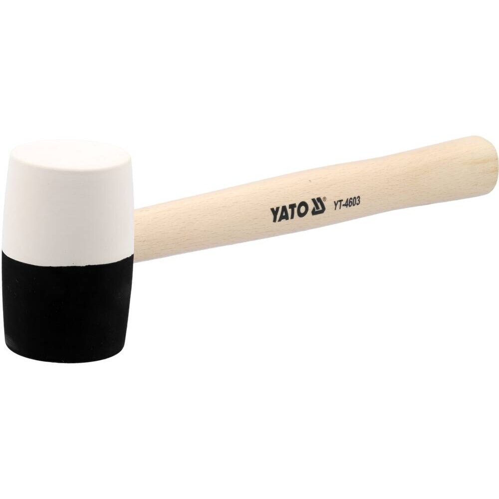 Plaktukas guminis baltas/juodas 580 g YT-4603 YATO 1 Plaktukas guminis baltas/juodas 580 g YT-4603 YATO 1