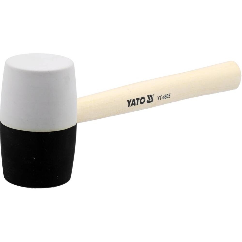Plaktukas guminis baltas/juodas 980 g YT-4605 YATO