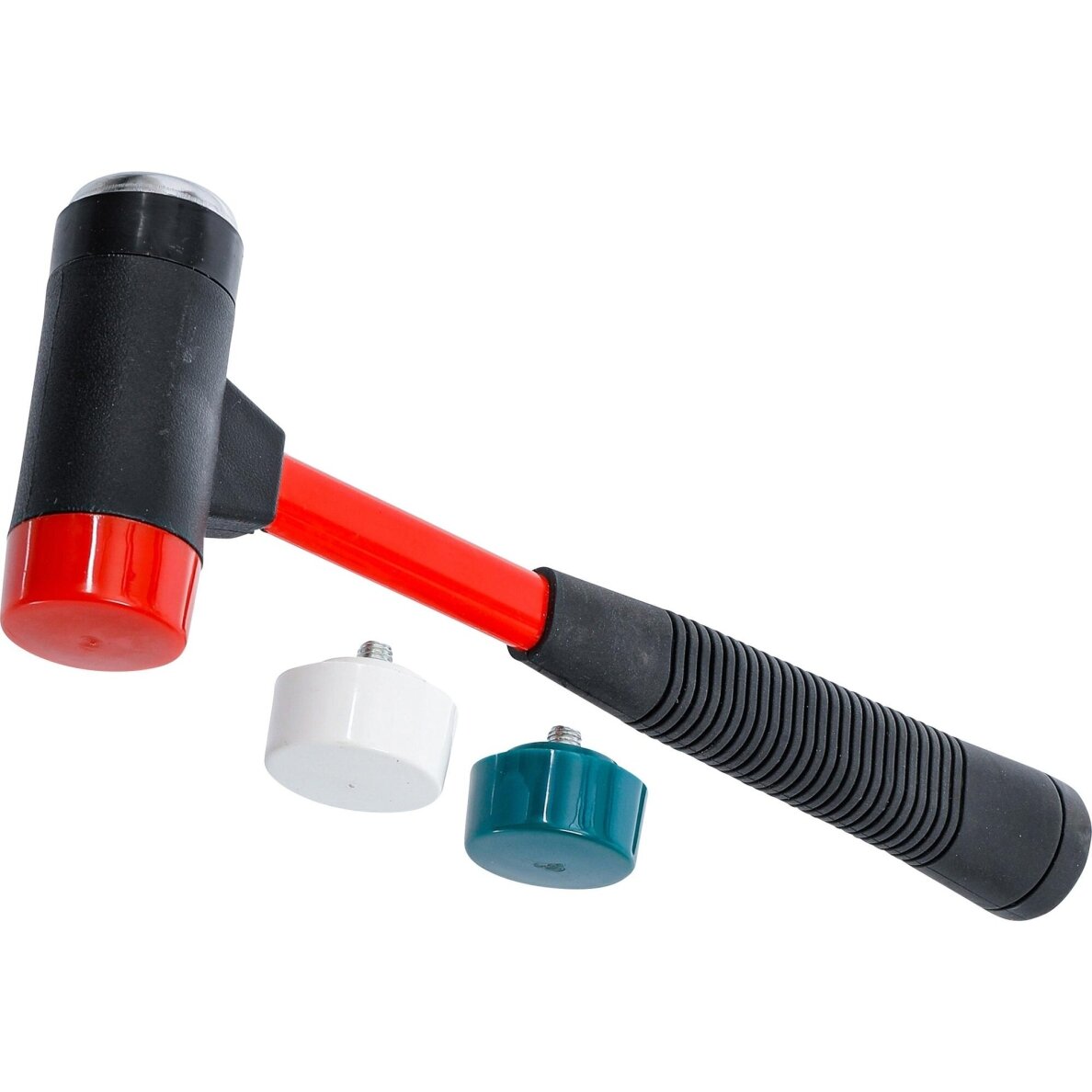 Plaktukų rinkinys su keičiamomis galvutėmis Stiklo pluošto rankena Ø 38 mm 91864 BGS 1 Plaktukų rinkinys su keičiamomis galvutėmis Stiklo pluošto rankena Ø 38 mm 91864 BGS 1