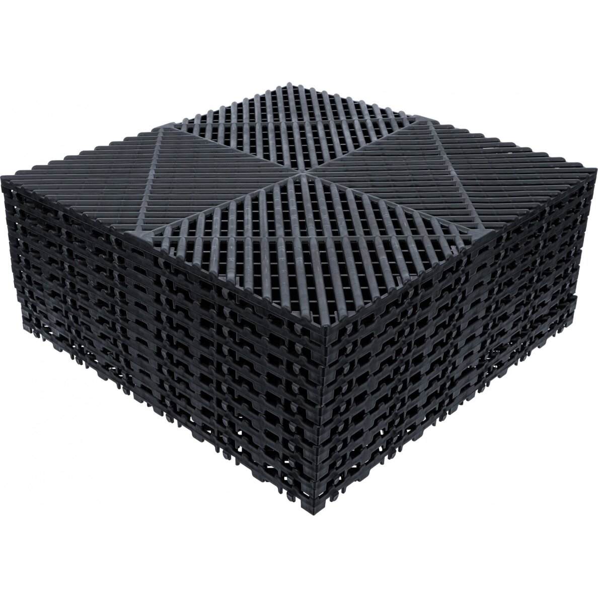 Plastikinių plytelių rinkinys | Paspaudimo sistema | 400 x 400 x 18 mm | 10 vnt. BGS 1