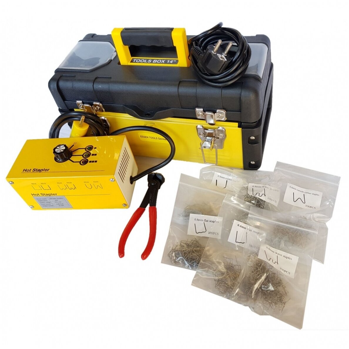 Plastiko remonto prietaisas/sistema +600vnt. kniedžių Essen Tools 1 Plastiko remonto prietaisas/sistema +600vnt. kniedžių Essen Tools 1