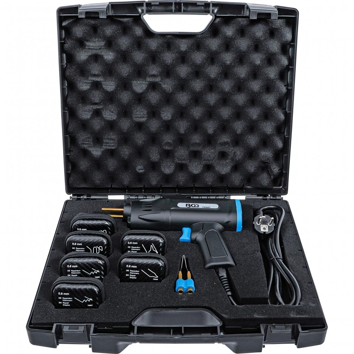 Plastiko remonto rinkinys 75W, 300 kabių, BGS-technic 74347 1 Plastiko remonto rinkinys 75W, 300 kabių, BGS-technic 74347 1