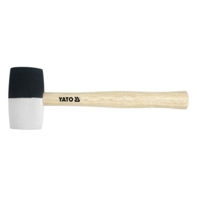 Plaktukas guminis baltas/juodas 780 g YT-4604 YATO