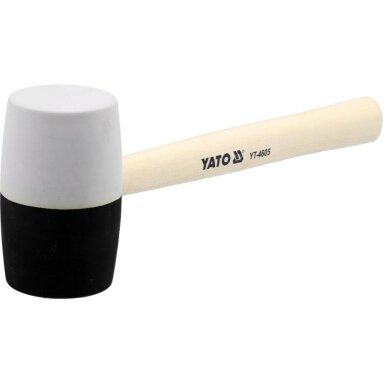 Plaktukas guminis baltas/juodas 980 g YT-4605 YATO
