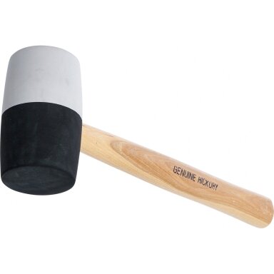 Plaktukas guminis Hickory rankena juoda / balta galva Ø 63 mm, 840 g 1969 BGS Technik