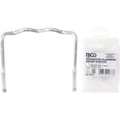 Plastiko remonto kabės L-tipo Ø0,8mm 100vnt. BGS-Technic