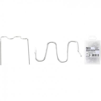 Plastiko remonto kabės W-tipo Ø0,6mm 100vnt. BGS-Technic
