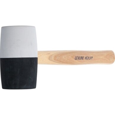 Plaktukas guminis Hickory rankena juoda / balta galva Ø 63 mm, 840 g 1969 BGS Technik 3