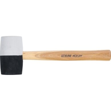 Plaktukas guminis Hickory rankena juoda / balta galva Ø 63 mm, 840 g 1969 BGS Technik 4