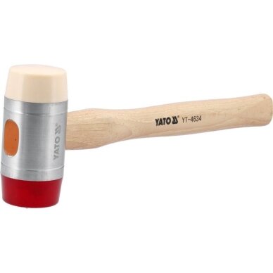 Plaktukas PU / nailonas Hickory rankena Ø 60 mm YT-4634 YATO Plaktukas PU / nailonas Hickory rankena Ø 60 mm YT-4634 YATO