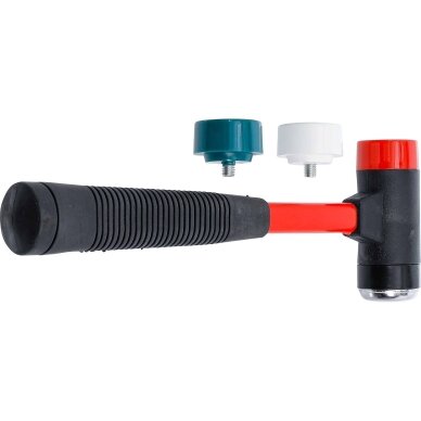 Plaktukų rinkinys su keičiamomis galvutėmis Stiklo pluošto rankena Ø 38 mm 91864 BGS 2 Plaktukų rinkinys su keičiamomis galvutėmis Stiklo pluošto rankena Ø 38 mm 91864 BGS 2