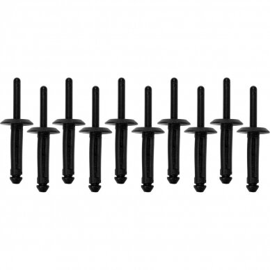 Plastikinės kniedės 5,0 x 15,8 mm 10 vnt. Plastikinės kniedės 5,0 x 15,8 mm 10 vnt.
