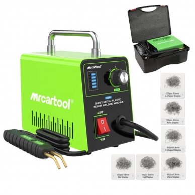 Plastiko remonto prietaisas +600vnt kabių komplekte, Essen Tools HS80W Plastiko remonto prietaisas +600vnt kabių komplekte, Essen Tools HS80W