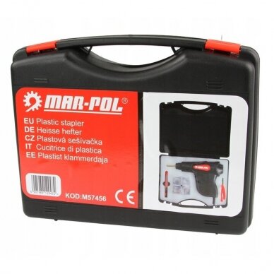 Plastiko remonto rinkinys su kabėm MAR-POL M57456 4 Plastiko remonto rinkinys su kabėm MAR-POL M57456 4