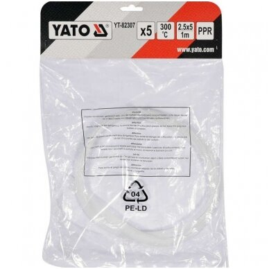 Plastiko suvirinimo juosta PPR (polipropilenas) 2.5x5mm 5vnt.х1m YATO 3