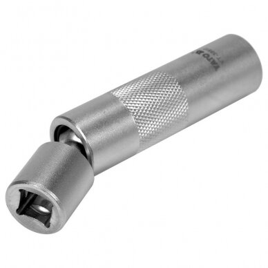 Plonasienė galvutė žvakėms 16 mm 3/8" su jungtimi 1 Plonasienė galvutė žvakėms 16 mm 3/8" su jungtimi 1