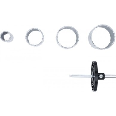 Plytelių gręžimo rinkinys | 33 - 73 mm | 6 vnt. BGS 2 Plytelių gręžimo rinkinys | 33 - 73 mm | 6 vnt. BGS 2