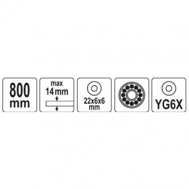 Plytelių pjaustymo staklės YATO 800 mm 3 Plytelių pjaustymo staklės YATO 800 mm 3
