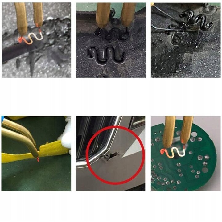 Plastiko remonto rinkinys 200 kabių, 50W 8