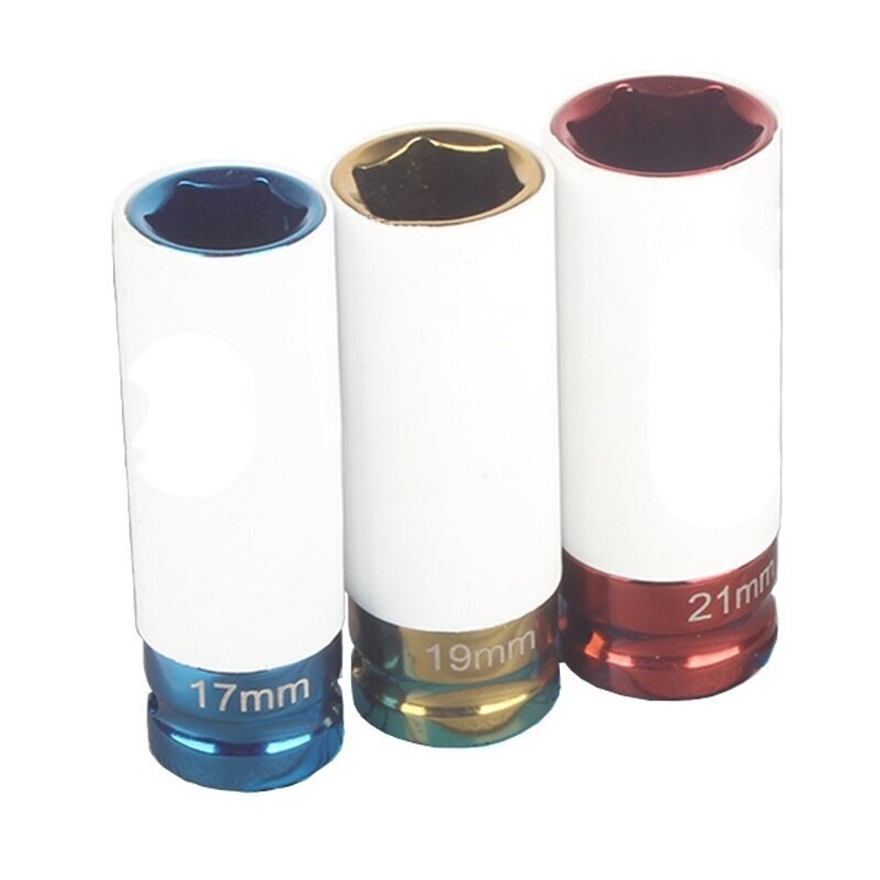Plonasienės smūginės galvutės su apsaugom 1/2" 17/19/21mm 2 Plonasienės smūginės galvutės su apsaugom 1/2" 17/19/21mm 2