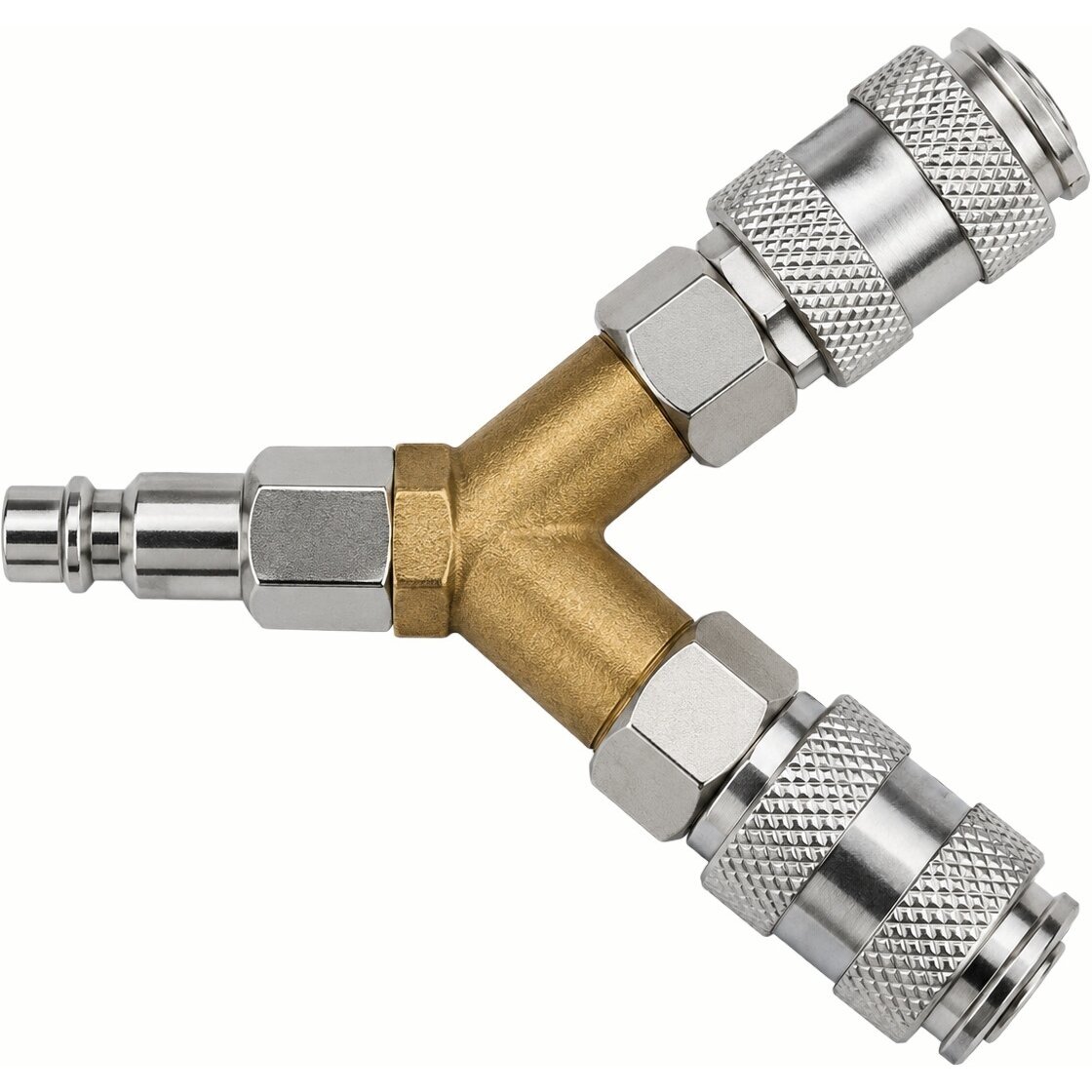 Pneumatinė greitoji jungtis „Y“ KD2168 – 2 krypčių oro skirstytuvas KRAFT&DELE