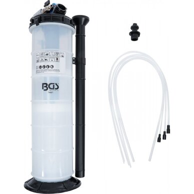 Pneumatinis ir rankinis vakuuminis skysčių nusiurbimo siurblys | 10 l BGS 3