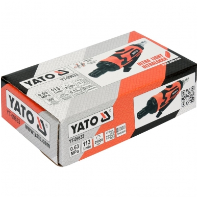 Pneumatinis šlifuoklis 6mm YATO 3 Pneumatinis šlifuoklis 6mm YATO 3
