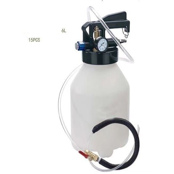 Pneumatinis tepalo užpylimo ir išsiurbimo įrenginys su ATF adapteriais | 6 L | 15 vnt. FD6L 1 Pneumatinis tepalo užpylimo ir išsiurbimo įrenginys su ATF adapteriais | 6 L | 15 vnt. FD6L 1