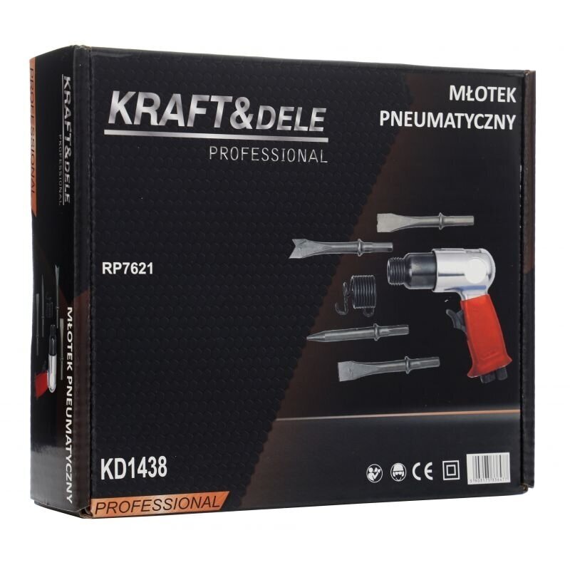 Pneumatinis plaktukas su kaltais Kraftdele KD1438 (pneumatinis kaltas) 6 Pneumatinis plaktukas su kaltais Kraftdele KD1438 (pneumatinis kaltas) 6