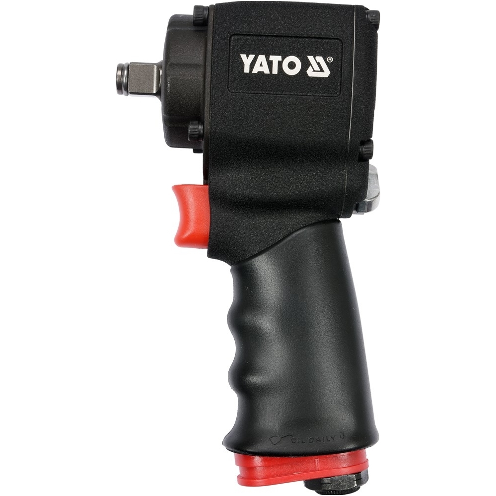 Pneumatinis smūginis veržliasukis (ypač trumpas 99mm) 1/2" 678Nm YATO Pneumatinis smūginis veržliasukis (ypač trumpas 99mm) 1/2" 678Nm YATO