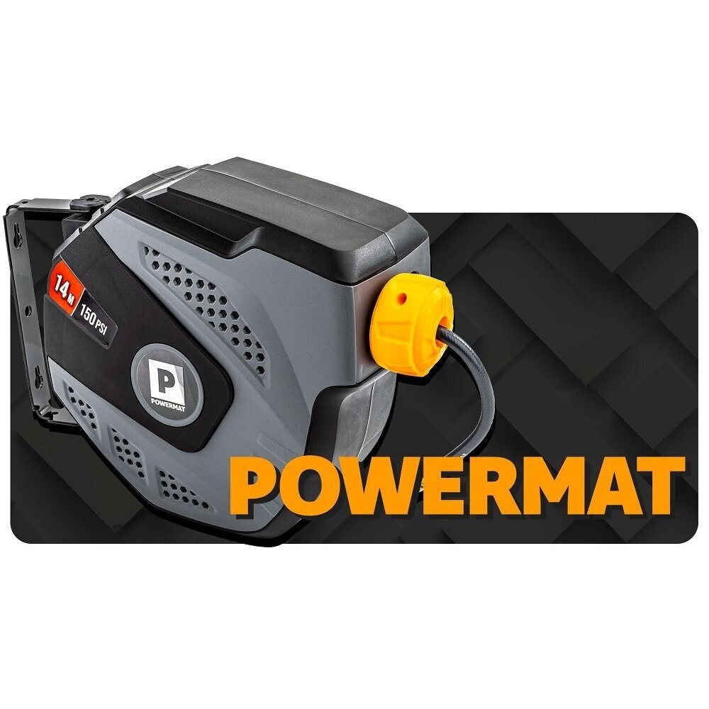 Powermat automatinė kompresoriaus žarna 14 m 1/4" 12 Powermat automatinė kompresoriaus žarna 14 m 1/4" 12