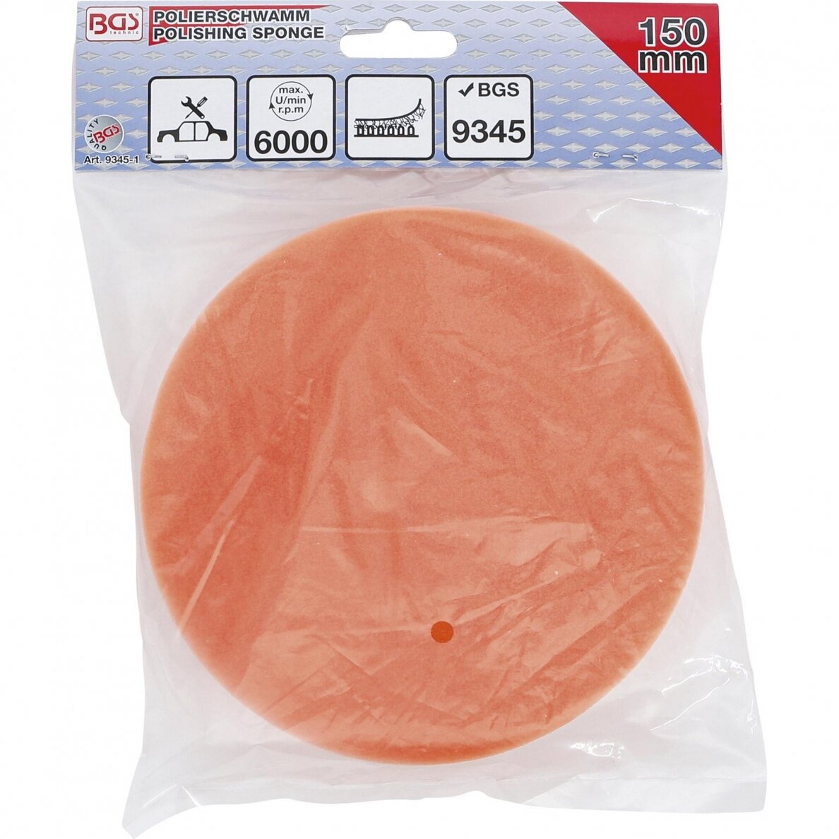 Poliravimo kempinė Ø 150 mm 1