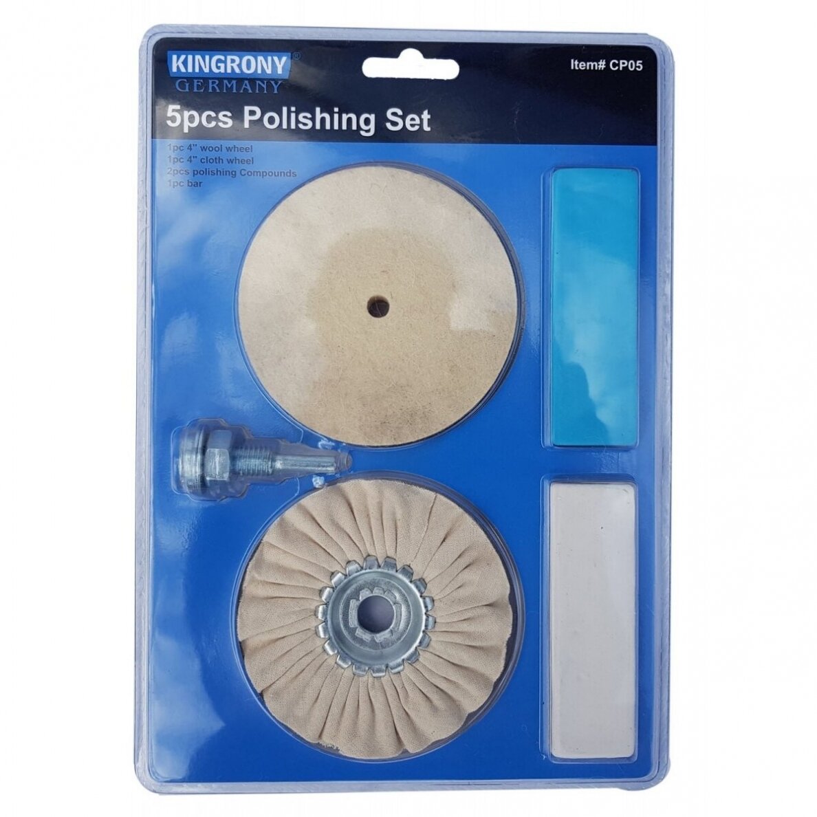 Poliravimo padų ir pastos rinkinys Ø100mm 5vnt. Essen Tools CP05 4