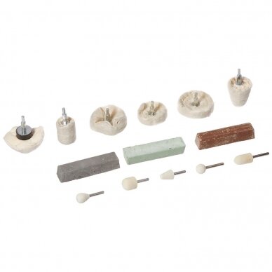 Poliravimo antgalių rinkinys su pasta 14vnt. Essen Tools AP14S 1 Poliravimo antgalių rinkinys su pasta 14vnt. Essen Tools AP14S 1