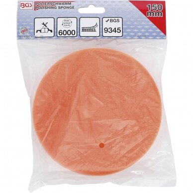 Poliravimo kempinė Ø 150 mm 1 Poliravimo kempinė Ø 150 mm 1