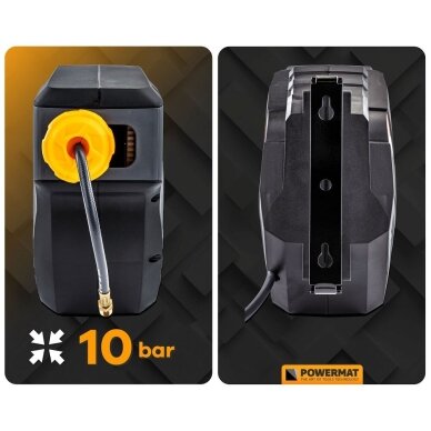 Powermat automatinė kompresoriaus žarna 14 m 1/4" 14 Powermat automatinė kompresoriaus žarna 14 m 1/4" 14