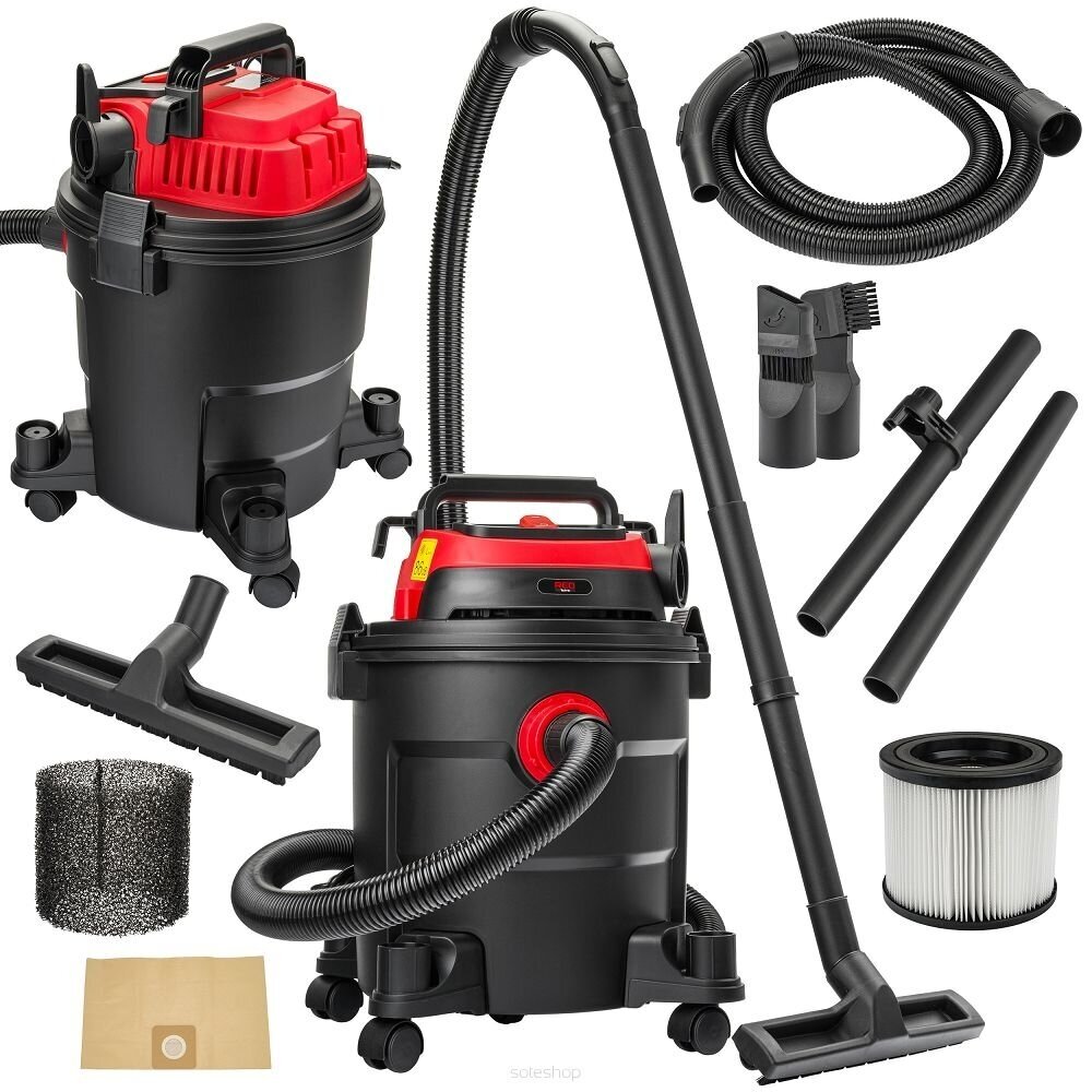 Pramoninis sauso ir drėgno valymo siurblys 20L, 2000W Pramoninis sauso ir drėgno valymo siurblys 20L, 2000W