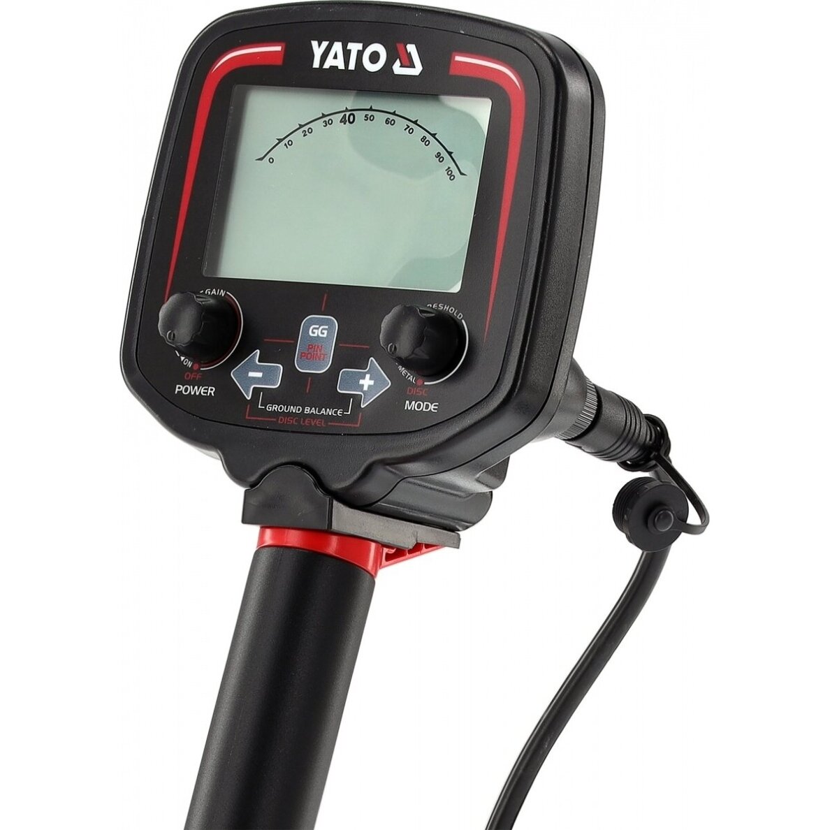 Profesionalus metalo detektorius | aptikimo gylis iki 25 cm | LCD ekranas YATO 5 Profesionalus metalo detektorius | aptikimo gylis iki 25 cm | LCD ekranas YATO 5