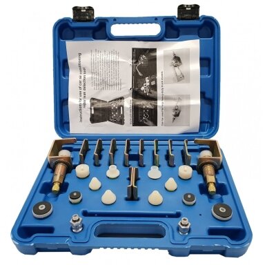 Praplovimo ir patikrinimo adapterių rinkinys kondicionieriui ESSEN TOOLS Praplovimo ir patikrinimo adapterių rinkinys kondicionieriui ESSEN TOOLS