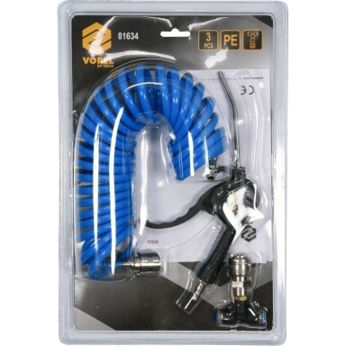 Prapūtimo pistoletas su spiraline žarna 5x8 mm, 5M 81634 Prapūtimo pistoletas su spiraline žarna 5x8 mm, 5M 81634