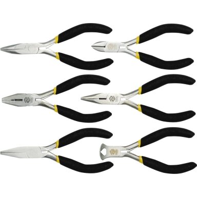 Precizinių replyčių komplektas 6 vnt., 125 mm VOREL Precizinių replyčių komplektas 6 vnt., 125 mm VOREL