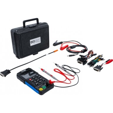 Profesionalus automobilinis diagnostinis multimetras su osciloskopu ir signalų generatoriumi BGS