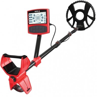 Profesionalus metalo detektorius su LCD ekranu | aptikimo gylis iki 22 cm YATO Profesionalus metalo detektorius su LCD ekranu | aptikimo gylis iki 22 cm YATO