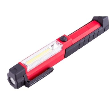 Prožektorius darbui COB (1,5W) + LED (Įkraunamas) Prožektorius darbui COB (1,5W) + LED (Įkraunamas)
